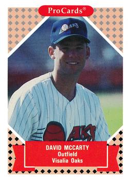 1991-92 ProCards Tomorrow's Heroes #95 David McCarty Front
