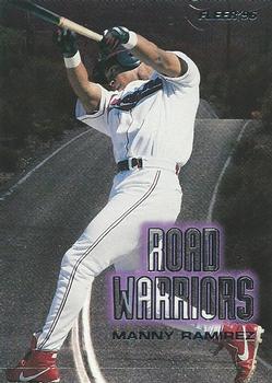1996 Fleer - Road Warriors #6 Manny Ramirez Front