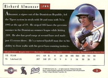 1996 Best #3 Richard Almanzar Back