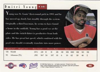 1996 Best #98 Dmitri Young Back