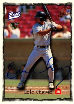 1998 Team Best - Full Count Autographs #NNO Eric Chavez Front