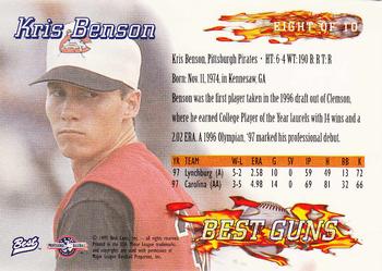 1997 Best - Best Guns #8 Kris Benson Back