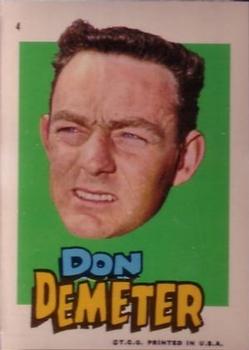 1967 Topps Stickers Boston Red Sox #4 Don Demeter Front