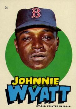 1967 Topps Stickers Boston Red Sox #24 Johnnie Wyatt Front