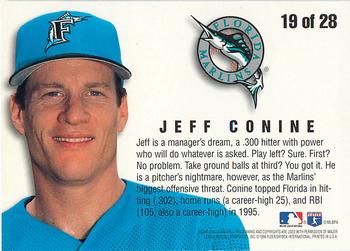 1996 Fleer - Team Leaders #19 Jeff Conine Back