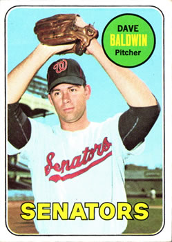 1969 Topps #132 Dave Baldwin Front