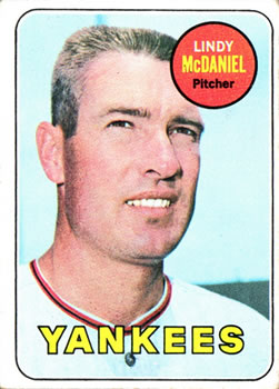 1969 Topps #191 Lindy McDaniel Front