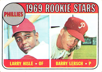 1969 Topps #206 Phillies 1969 Rookie Stars (Larry Hisle / Barry Lersch) Front