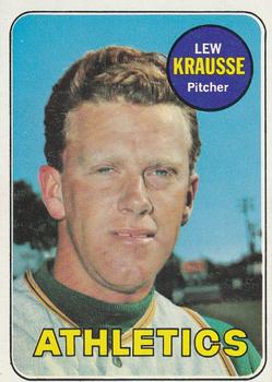 1969 Topps #23 Lew Krausse Front