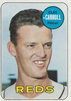 1969 Topps #26 Clay Carroll Front