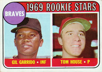 1969 Topps #331 Braves 1969 Rookie Stars (Gil Garrido / Tom House) Front