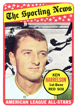 1969 Topps #417 Ken Harrelson Front