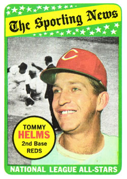 1969 Topps #418 Tommy Helms Front