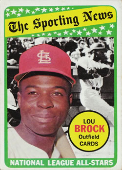 1969 Topps #428 Lou Brock Front