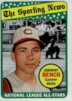 1969 Topps #430 Johnny Bench Front