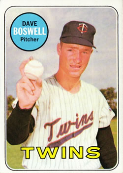1969 Topps #459 Dave Boswell Front