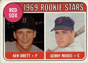 1969 Topps #476 Red Sox 1969 Rookie Stars (Ken Brett / Gerry Moses) Front
