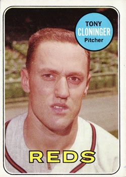 1969 Topps #492 Tony Cloninger Front