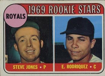 1969 Topps #49 Royals 1969 Rookie Stars (Steve Jones / Eliseo Rodriguez) Front