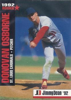 1992 Jimmy Dean Rookie Stars #7 Donovan Osborne Front