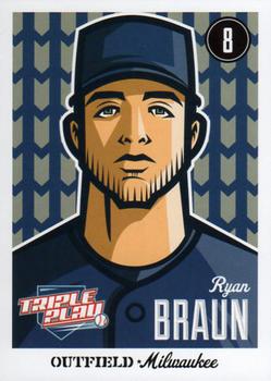 2012 Panini Triple Play #47 Ryan Braun Front