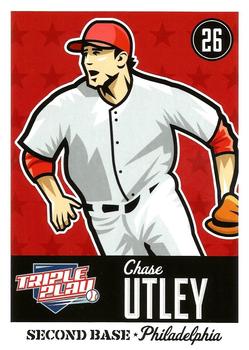 2012 Panini Triple Play #61 Chase Utley Front