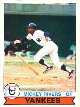 1979 Topps Burger King New York Yankees #20 Mickey Rivers Front