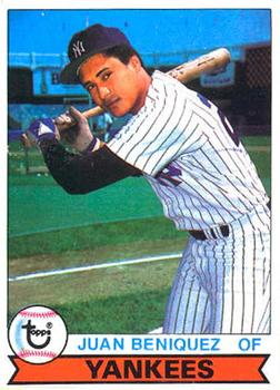 1979 Topps Burger King New York Yankees #22 Juan Beniquez Front