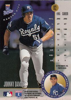 1996 Leaf #82 Johnny Damon Back