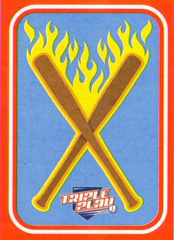 2012 Panini Triple Play - Stickers #2 Flaming Bats Front