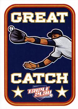 2012 Panini Triple Play - Stickers #16 Great Catch Front