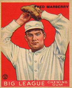 1933 Goudey (R319) #104 Fred Marberry Front