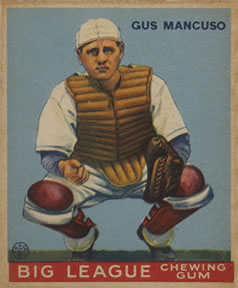 1933 Goudey (R319) #41 Gus Mancuso Front