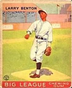 1933 Goudey (R319) #45 Larry Benton Front