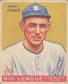 1933 Goudey (R319) #81 Sam Jones Front
