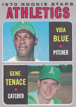 1970 Topps #21 Athletics 1970 Rookie Stars (Vida Blue / Gene Tenace) Front