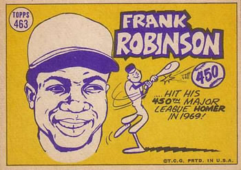 1970 Topps #463 Frank Robinson Back