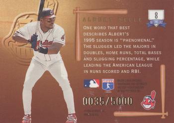 1996 Leaf - Picture Perfect #8 Albert Belle Back
