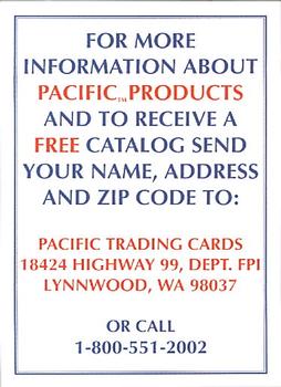 1994 Pacific - Promos #NNO Header Card Back