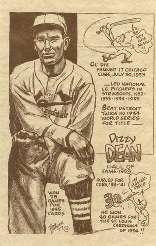 1977-81 Bob Parker Hall of Fame #18 Dizzy Dean Front