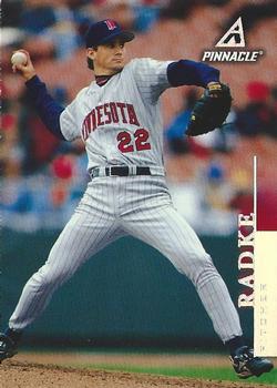 1998 Pinnacle - Away Stats #35 Brad Radke Front