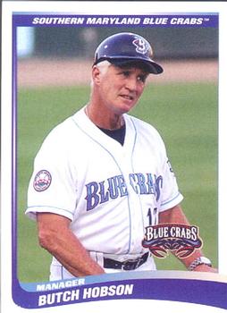 2009 Choice Southern Maryland Blue Crabs #23 Butch Hobson Front