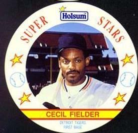1991 Holsum Discs #17 Cecil Fielder Front