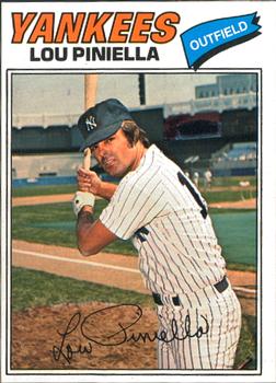 1977 Topps Burger King New York Yankees #23 Lou Piniella Front