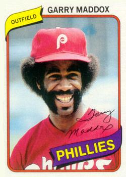 1980 Topps Burger King Philadelphia Phillies #10 Garry Maddox Front