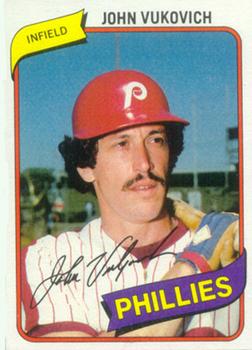 1980 Topps Burger King Philadelphia Phillies #8 John Vukovich Front