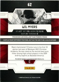 2009 Donruss Elite Extra Edition #62 Wil Myers Back