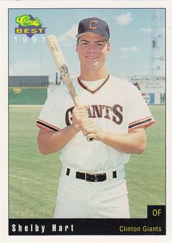 1991 Classic Best Clinton Giants #17 Shelby Hart Front
