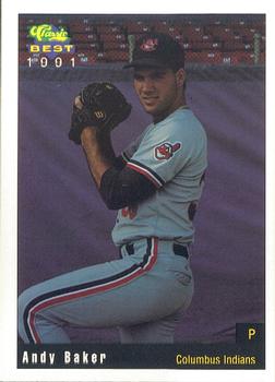 1991 Classic Best Columbus Indians #8 Andy Baker Front