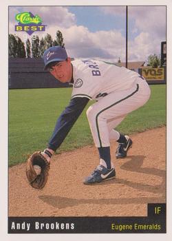 1991 Classic Best Eugene Emeralds #3 Andy Brookens Front